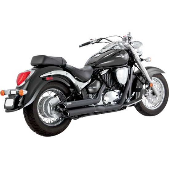 Twin Slash Staggereds EXH BLK STAGM50/C50 05-09 Twin Slash Staggereds EXH BLK STAGM50/C50 05-09