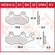 Sv Sintermetall-Bremsbeläge BRAKE PAD TRW MCB615