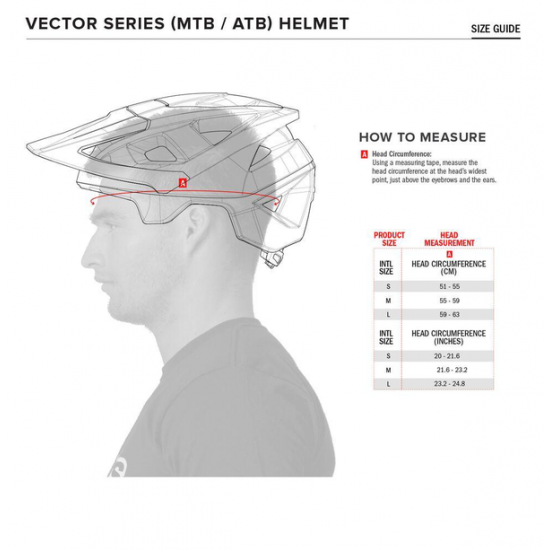 Vector Tech MIPS® Fahrradhelm HELMET V-TECH A2 RED/GY L