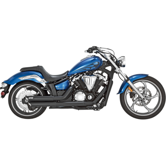 Twin Slash Staggereds EXHAUST BLK TS STAGSTRYKR Twin Slash Staggereds EXHAUST BLK TS STAGSTRYKR