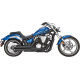 Twin Slash Staggereds EXHAUST BLK TS STAGSTRYKR Twin Slash Staggereds EXHAUST BLK TS STAGSTRYKR