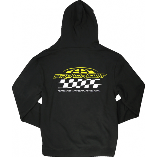 Pit Bike T-Shirt ZIP HOODY RACER BLK SM