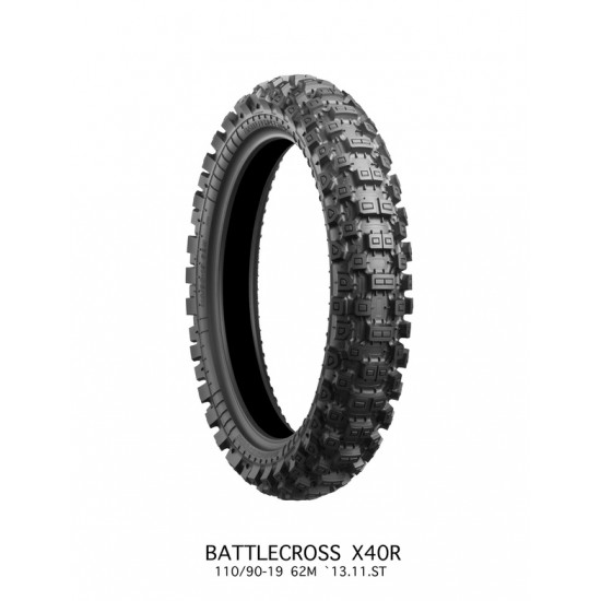 Battlecross X40 Tire X40R HARD 110/90-19 62M TT NHS