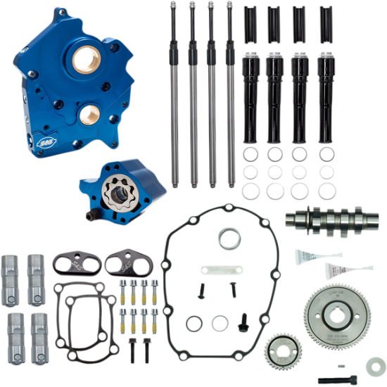 Nockenwellengehäuse-Satz für M-Eight Motor CAM 465G W/PLT OC/BLK M8