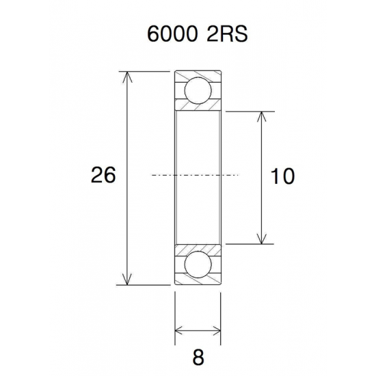 Max Lager BEARING MAX 10X26X8MM