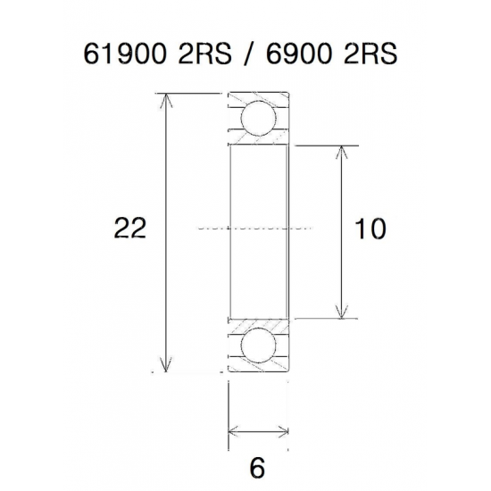 Max Lager BEARING MAX 10X22X6MM