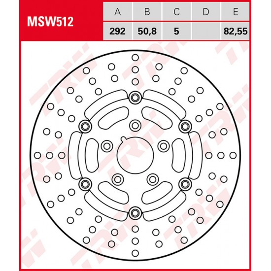 Bremsscheiben BRAKE DISC TRW MSW512