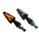 Universal E-Marked LED Indicator with Rubber Stem TURNSIGNALS E-MARK SMOKE