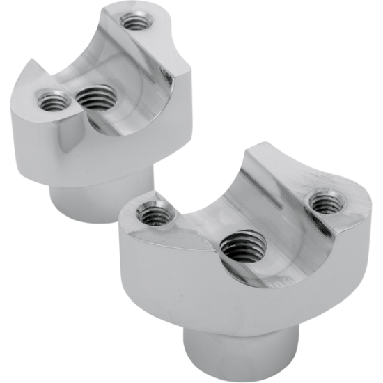 Geschmiedete Aluminium-Lenkerhalter RISERS STRAIGHT 1.7" CHR