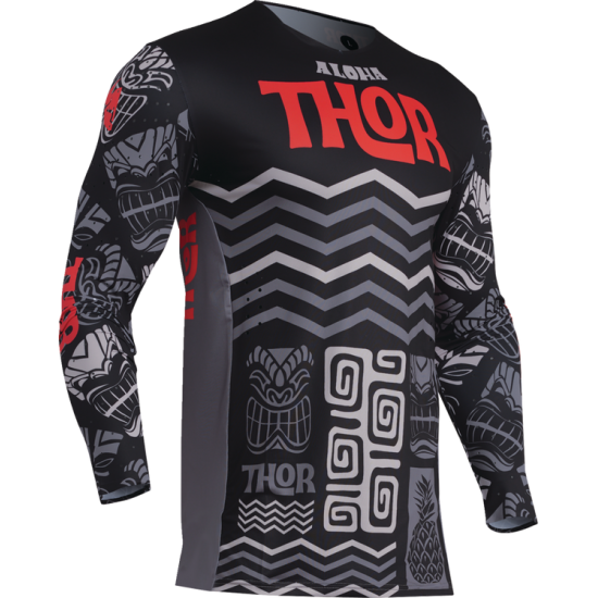 Prime Aloha Jersey JERSEY PRIME ALOHA BLK/GRAY 2X