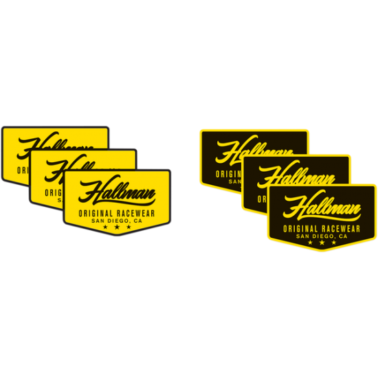 Hallman Stickers DECAL S18S HALLMAN 6PK