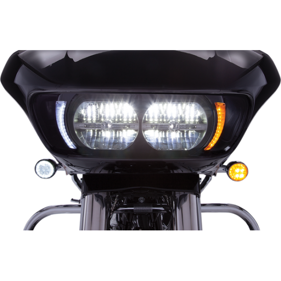 Fang® Headlight Bezels LIGHT BEZEL FANG FLTR BLK