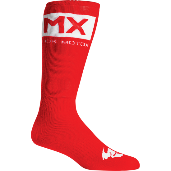 MX Solid Strümpfe SOCK MX SOLID RD/WH 6-9