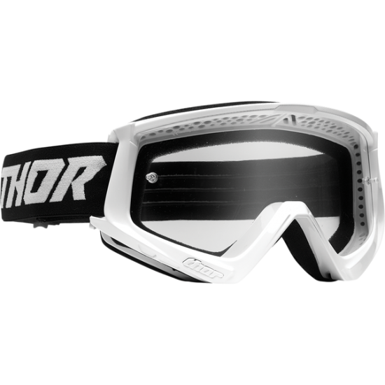 Youth Combat Racer Goggles GOGGLE CMBT RACR YTH WH/BK