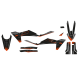 Dekorsatz mit Sitzbankbezug GRAPHIC W/S CVR MAT BLK KTM23 Dekorsatz mit Sitzbankbezug GRAPHIC W/S CVR MAT BLK KTM23