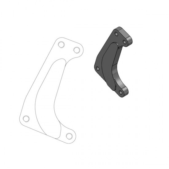 Supermoto Racing Bremsscheiben-Adapterhalterung BRAKE CALIPER ADAPTOR SM