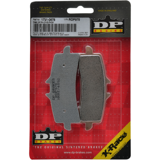 RDP X-Race Titan-Sintermetall-Bremsbeläge BRAKE PAD SINTERED RDP978