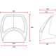 Verkleidung für vordere Nummerntafel FRONT NUMBER PLATE MASK