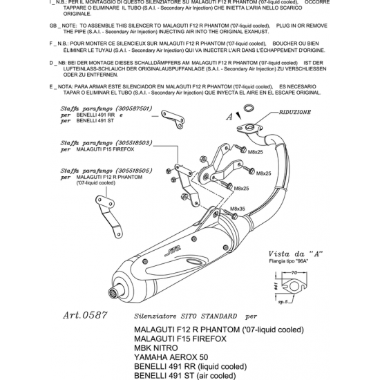 Sito Full-System Exhaust EXHAUST SITO BENELLI