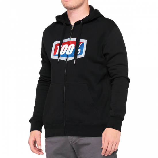 Official Fleece Zip-Up Hoodie FLEECE ZIP OFFICIAL BK MD