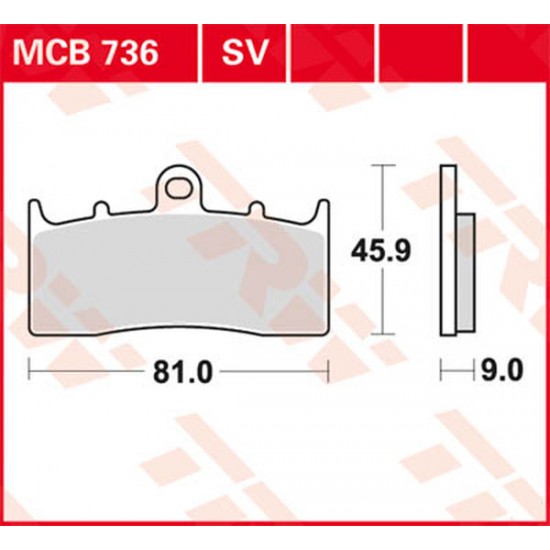 All Round Ceramic Brake Pads BRAKE PAD TRW MCB736