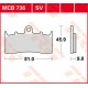 All Round Ceramic Brake Pads BRAKE PAD TRW MCB736