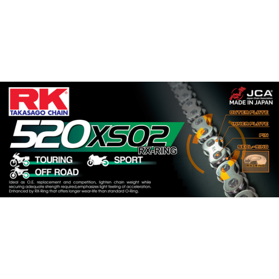 520 XSO2 Drive Chain CHAIN RK520XSO2 120R