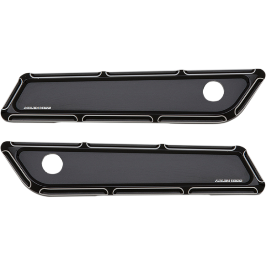 Ness-Tech® Saddlebag Beveled Hinge Covers COVER LATCH BVLD BLK