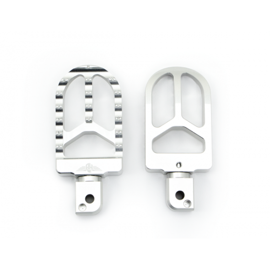 Foot Pegs for Harley FOOTPEGS MX V2 PASSANGER M8 SOFTAIL SILVER