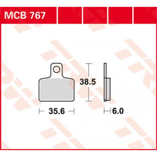 Sv Sintermetall-Bremsbeläge BRAKE PAD TRW MCB767