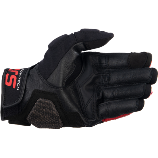 Halo Leather Gloves GLOVE HALO BLK/WT/RD 2X