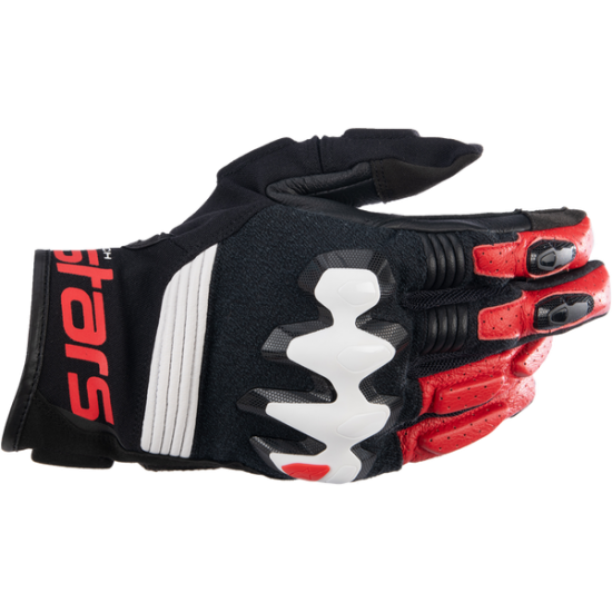 Halo Leather Gloves GLOVE HALO BLK/WT/RD 3X