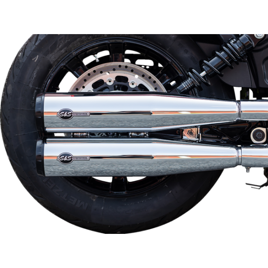 Grand National Slip-On Mufflers Muffler slip-on Grand National Chrome Race Only Scout 19-23