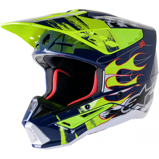 Supertech M5 Rash Helmet HELMET SM5 RASH NV/YL 2X