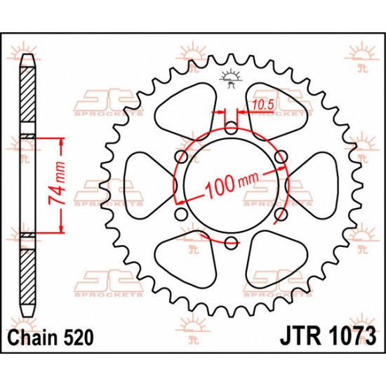 Rear Sprocket SPROCKET REAR 46T 520