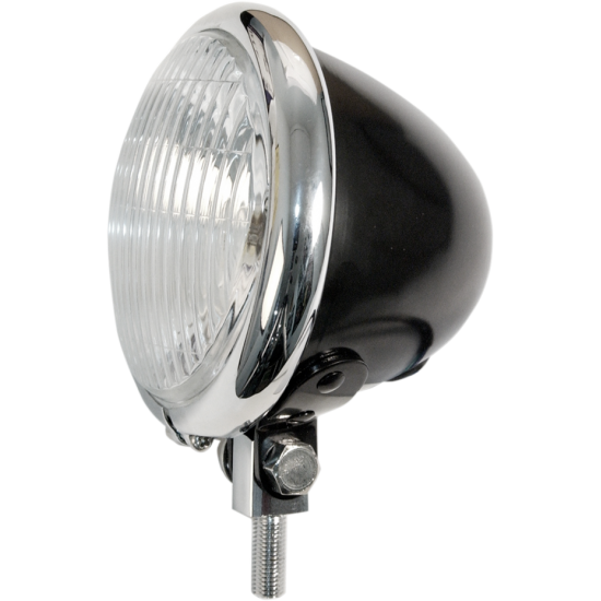 Bates Style 4-1/2" Spotlamp S/LAMP SHELL 4.5 BLK/CHR