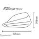 Storm Handprotektoren für 25,4 mm Lenker HANDGUARD STORM 25.4MM BK