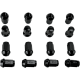 Radmuttern LUG NUT BLK 12MM 16P