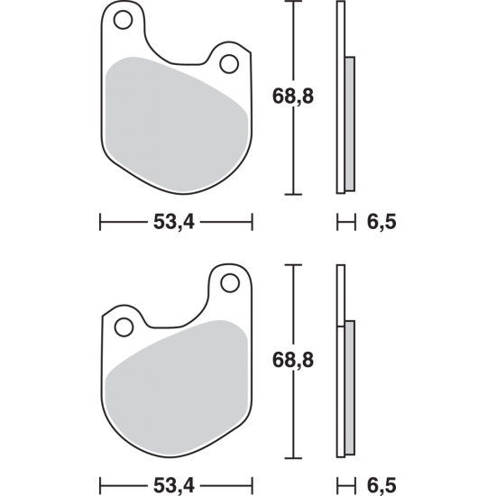 All Round Ceramic Brake Pads BRAKE PAD TRW MCB511