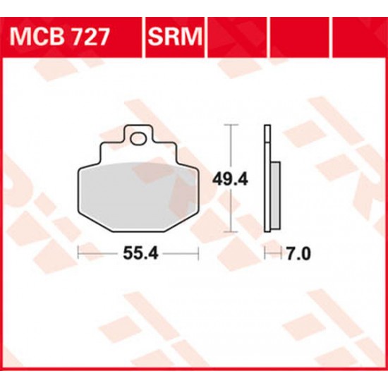 All Round Ceramic Brake Pads BRAKE PAD TRW MCB727