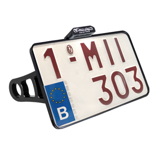 Side Mount License Plate Holder L/P BONV BOB 17-20 BK B