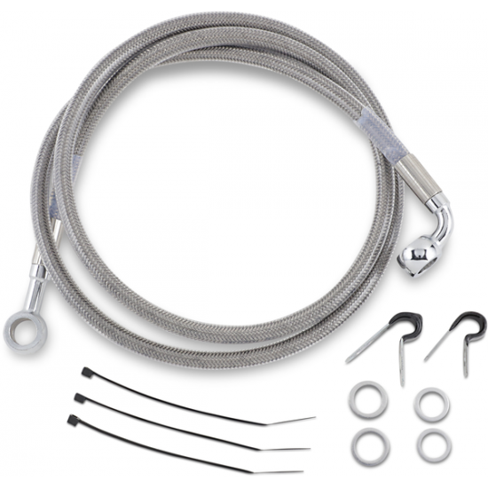 Stainless Steel Brake Line Kit FRT BRAKE LINE 87-99FLSTC