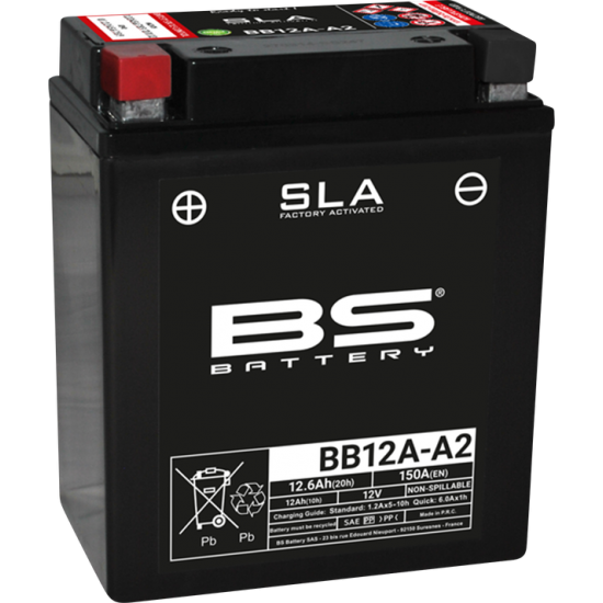 SLA werksseitig aktivierte wartungsfreie AGM-Batterien BATTERY BB12A-A2 SLA