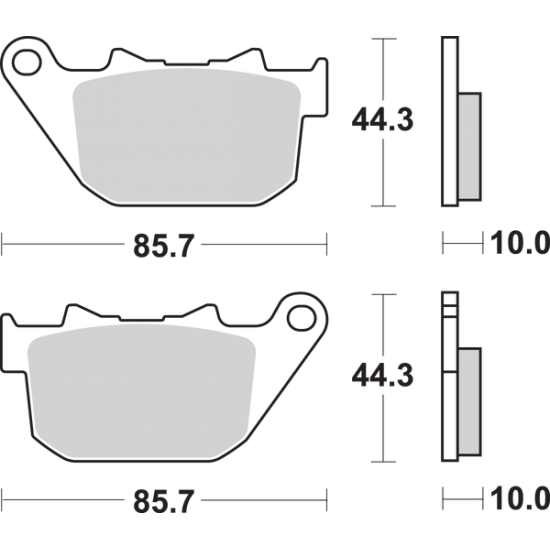 HLS Street Excel gesinterte hintere Bremsbeläge BRAKE PAD SINT REAR HLS Street Excel gesinterte hintere Bremsbeläge BRAKE PAD SINT REAR