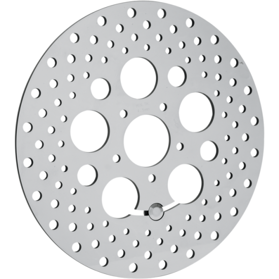 Vorgebohrte Bremsscheibe aus poliertem Edelstahl ROTOR FRT 11.808-13FLT