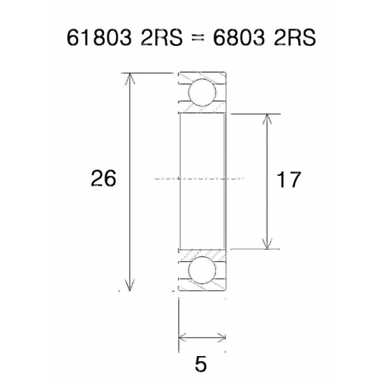 Max Lager BEARING MAX 17X26X5MM