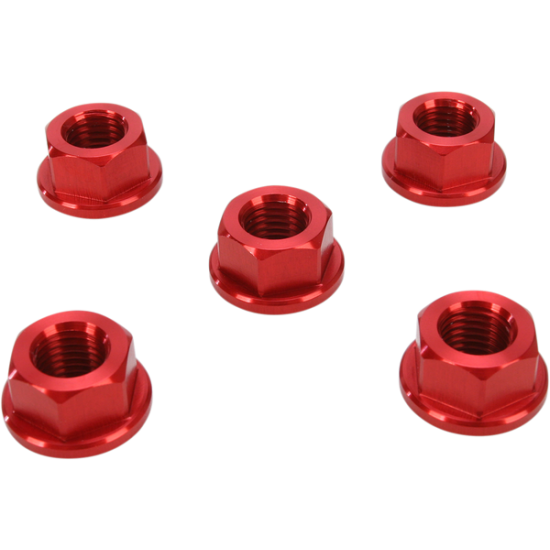 Sprocket Nuts SPKT NUT ALM 10X1.25 RED