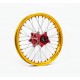 Elite MX-EN Wheel, silver spokes WHEEL ELITE 19X2.15 GD/RD