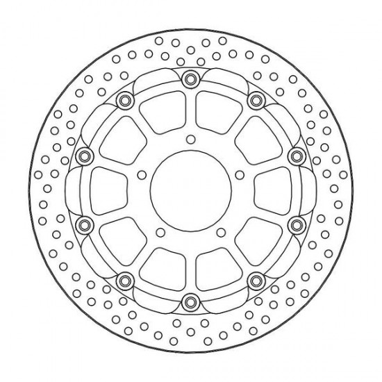 Schwimmend gelagerte Halo Series Racing-Bremsscheibe BRAKE DISC HALO RACING FR