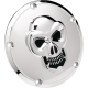 Chrome 3-D Skull Derby Cover SKULL DERBY CVR 99-18 TC